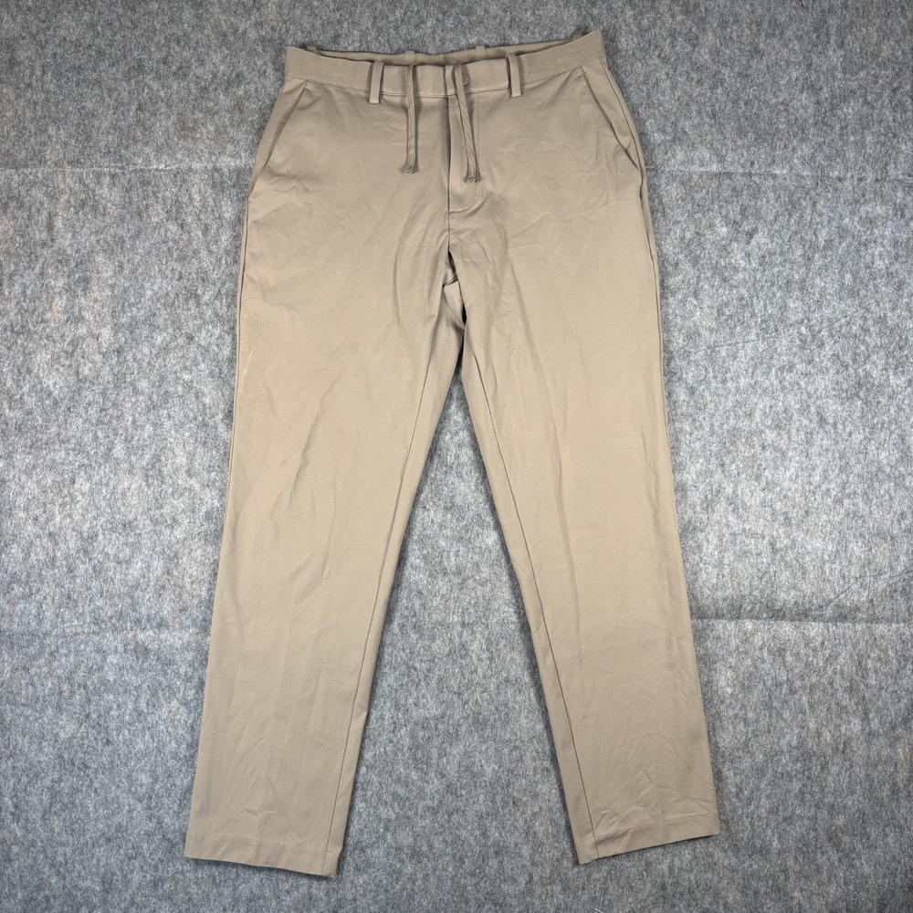 UNIQLO Slim Chino Pants Pants Men's Small 27" Inseam Tan Golf Drawstring